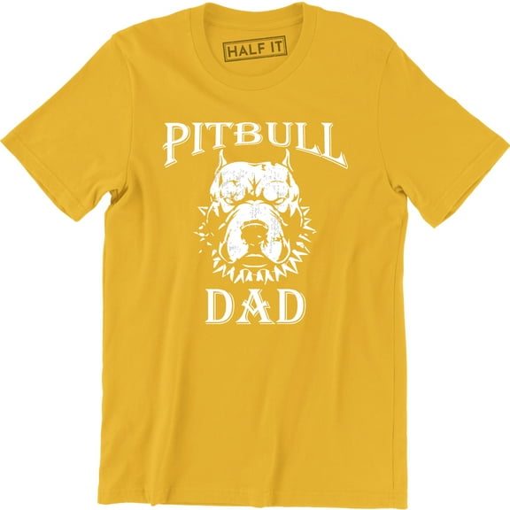 Pitbull Dad Men's Dog Pet Lover Fathers Day Funny Humor Super Hero T-Shirt