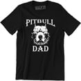 thumbnail image 1 of Pitbull Dad Men's Dog Pet Lover Fathers Day Funny Humor Super Hero T-Shirt, 1 of 4