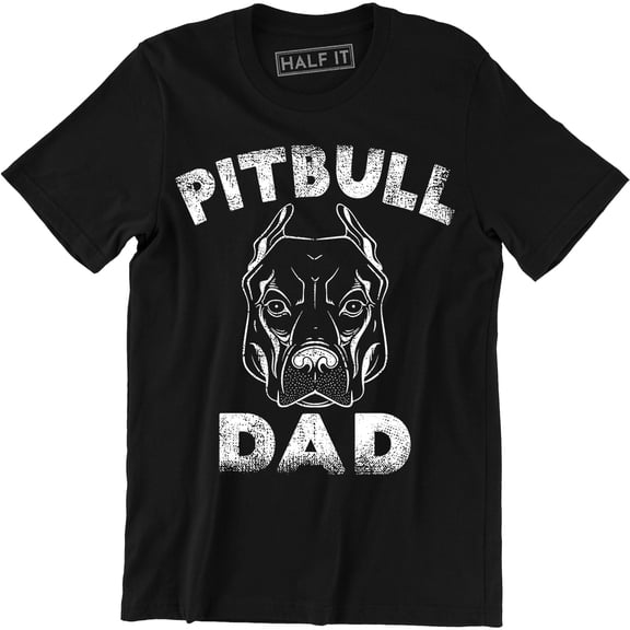 Pitbull Dad Men's Dog Pet Lover Fathers Day Funny Humor Super Hero Tee Shirt