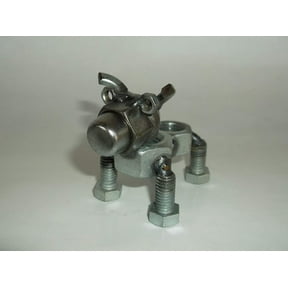 Pitbull Dog Figurine, Metal Dog