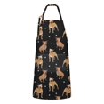 thumbnail image 1 of Pitbull Dog and Footprint Apron-Garden Aprons for Women with Pockets-Cotton Linen Waterproof Kitchen Cooking Gardening Aprons Adjustable for Kitchen,Cooking,BBQ and Salon 33x27 Inch, 1 of 7