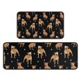 thumbnail image 1 of Pitbull Dog and Footprint Kitchen Rugs Sets Of 2,Anti Fatigue Kitchen Mat Rugs Non Slip Washable,Decorative Kitchen Floor Mats for Kitchen,Sink,Laundry,17"X30"+17"X47", 1 of 7