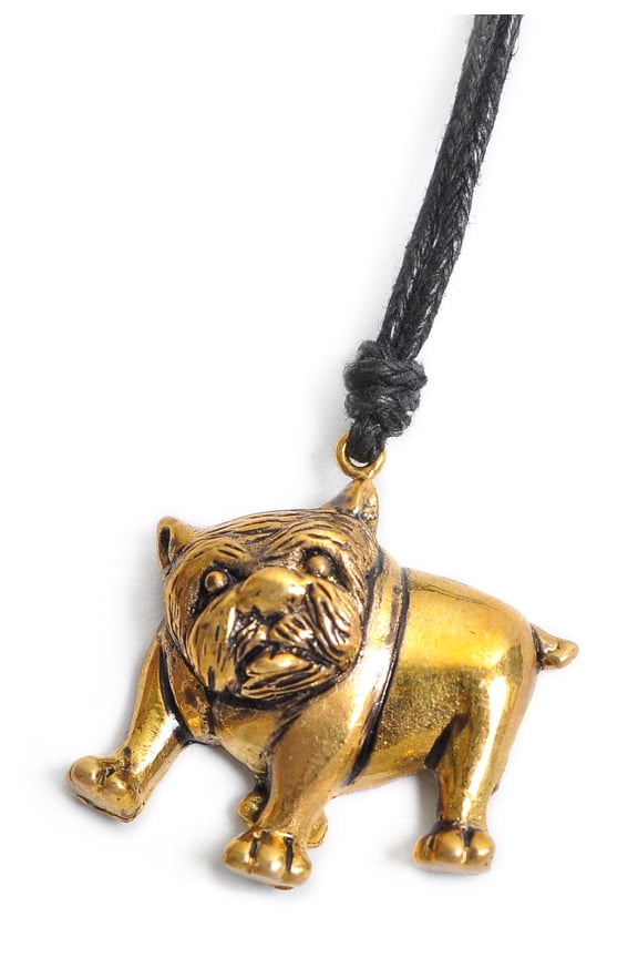 Pitbull Dog Handmade Brass Necklace Pendant Jewelry
