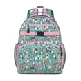 thumbnail image 1 of Pitbull Dog and Flower Floral Backpack for School,Cute School Bag,Schoolbag with Adjustable Shoulder Straps & Padded Back,15.25"x11.5"x5.25", 1 of 6