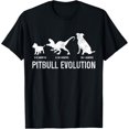 thumbnail image 1 of Pitbull Evolution Funny Dog Lover Puppy Pitbull Mom Dad T-Shirt, 1 of 4
