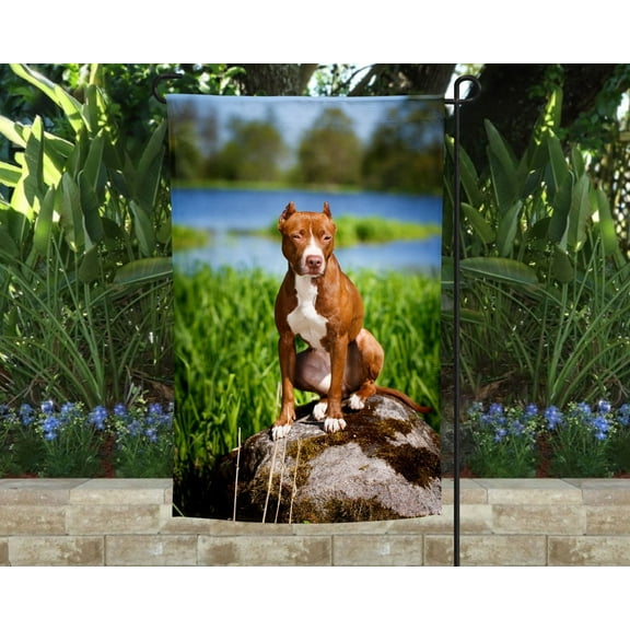 Pitbull Garden Flag