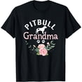 thumbnail image 1 of Pitbull Grandma Gifts Womens Mom Pitbull Dog Lover Christmas T-Shirt, 1 of 4