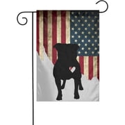 Pitbull Heart Garden Flag Double Sided Flags Banner For Outdoor House Decoration Patio Lawn Home Signs Flag 12x18 Inch