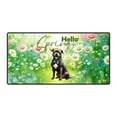 thumbnail image 1 of Pitbull Hello Spring Time Flower Floral Nature Desk Mat Full Keyboard Mouse Pad Terrier Dog Lover Large Mousepad - 02031, 1 of 5