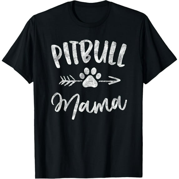 Pitbull Mama Shirt Pit bull Lover Owner Gifts Dog Pittie Mom T-ShirtMen and women, Black T-shirt, size: Extra large S-4XL