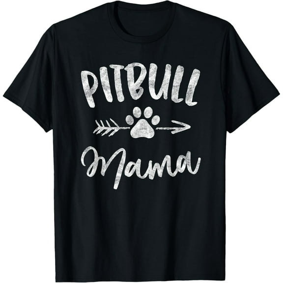 Pitbull Mama Shirt Pit bull Lover Owner Gifts Dog Pittie Mom T-ShirtMen and women, Black T-shirt, size: Extra large S-4XL