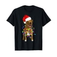 thumbnail image 1 of Pitbull Merry Christmas Tree Lights Funny Pajama Pitbull T-Shirt, 1 of 5
