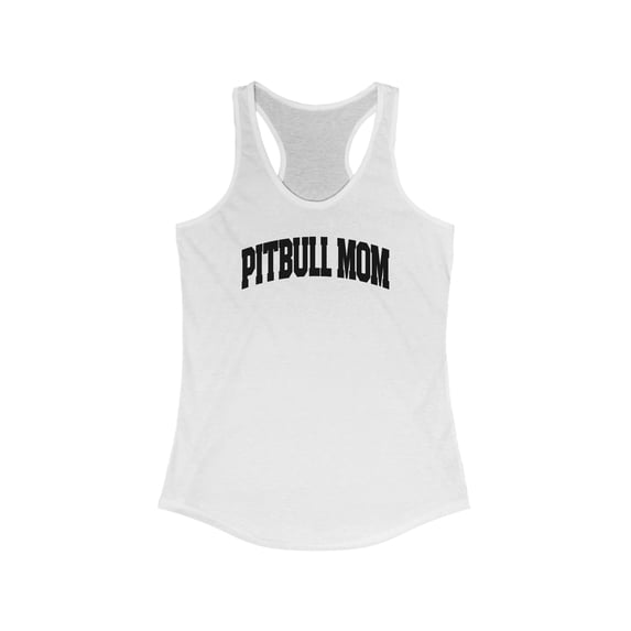 Pitbull Mom Mother's Day Tank Top Gifts Shirt Womens Sleeveless