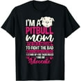 thumbnail image 1 of Pitbull Mom Pit Bull Terrier Mommy Pibble Mother's Day T-Shirt, 1 of 4