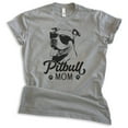 thumbnail image 1 of Pitbull Mom T-shirt, Unisex Women's Shirt, Pit Bull Terrier Owner, Best Dog Mom Gift, Dark Heather Gray, Medium, 1 of 6