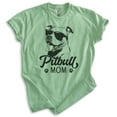thumbnail image 1 of Pitbull Mom T-shirt, Unisex Women's Shirt, Pit Bull Terrier Owner, Best Dog Mom Gift, Heather Apple Green, Medium, 1 of 6