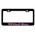 thumbnail image 1 of Pitbull Mom with Paw Print Style Heavy Duty Metal License Plate Frame/Car Accessories Car Tag Holder Cover, 1 of 4