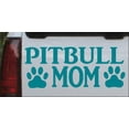 thumbnail image 1 of Pitbull Mom with Paw Prints Car or Truck Window Decal Sticker, 1 of 1