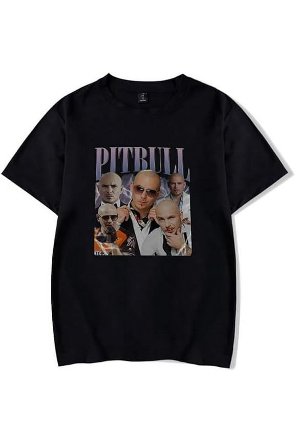 Pitbull Mr.Worldwide Logo Merch T-Shirt Women/Men Summer Cosplay Tshirt Shortsleeve Tee