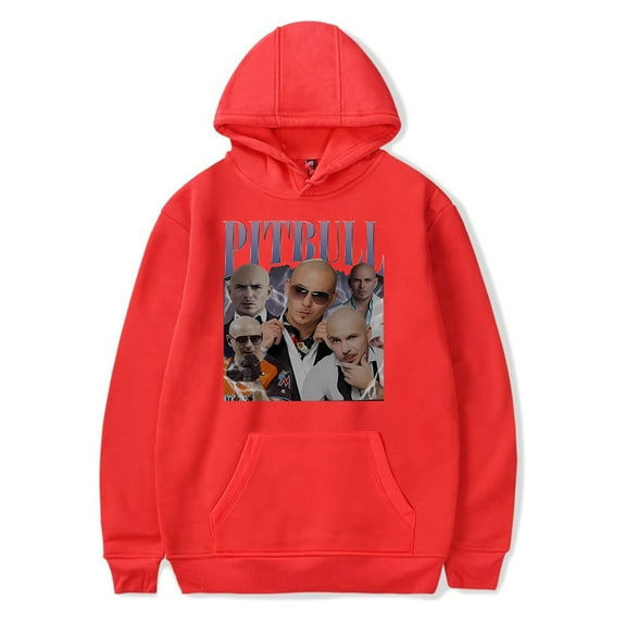 Pitbull Mr.Worldwide merch hooded drawstring pocket sweatshirt men/women Pullovers