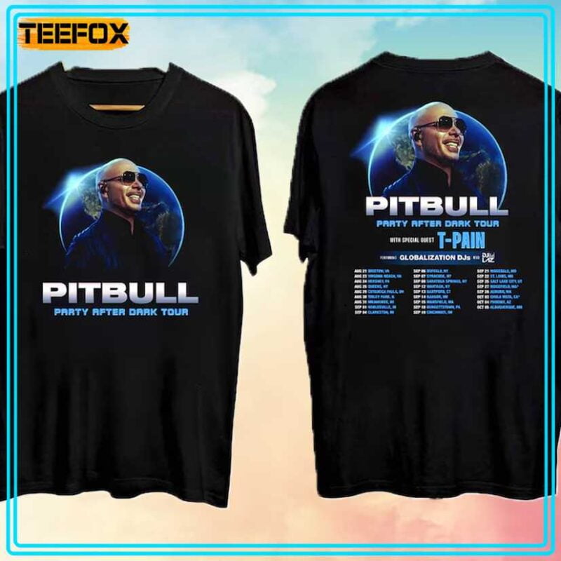 Pitbull Party After Dark Tour 2024 Unisex TShirt