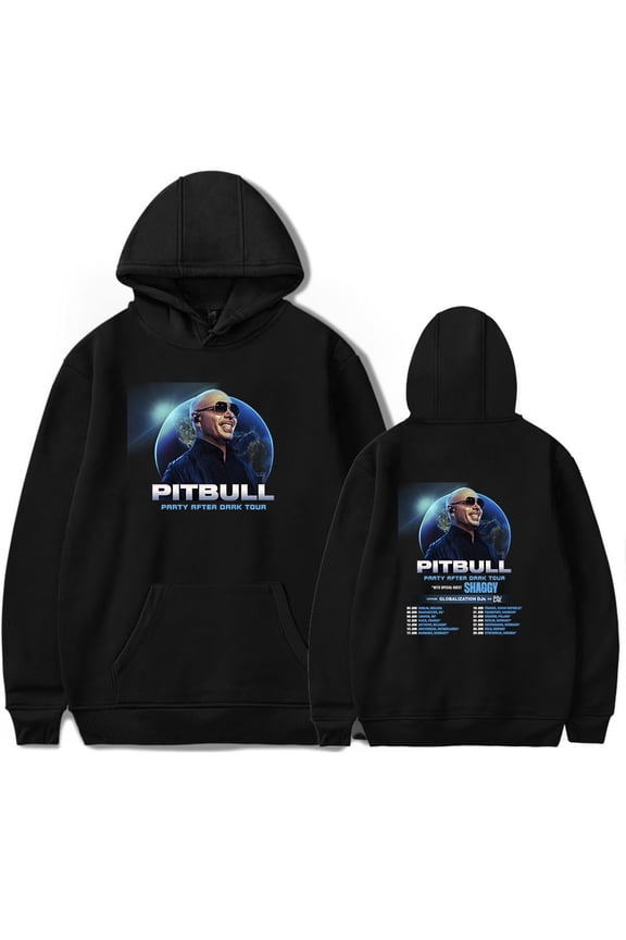 Pitbull Party After Dark Tour 2025 Hoodie Merch For Men/Women Unisex Long Sleeve Sweatshirt Pullover Streetwear