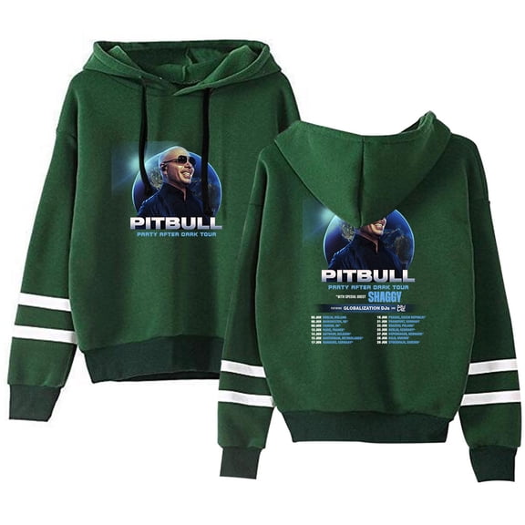 Pitbull Party After Dark Tour 2025 Sweatshirt Merch Men/Women Unisex Long Sleeve Hooded Fashion Streetwear
