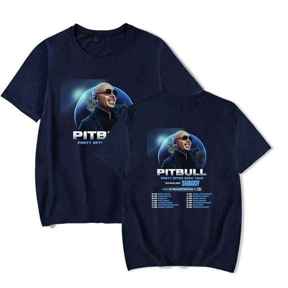 Pitbull Party After Dark Tour 2025 T-Shirt Merch Summer For Women/Men Unisex Short Sleeve Tshirt Fashion Streetwear
