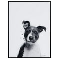 thumbnail image 1 of "Pitbull" Pet Paintings on Printed Glass Encased with a Gunmetal Anodized Frame, 1 of 9