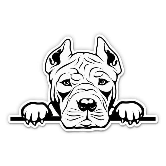 Pitbull Pitbull Cutie - 8" Vinyl Sticker - For Car Laptop I-Pad - Waterproof Decal