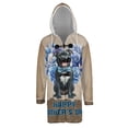 thumbnail image 1 of Pitbull Proud Dad Happy Father's Day All Over Print 3D Hooded Duffle Toggle Coat Terrier Dog Lover - 02008, 1 of 6