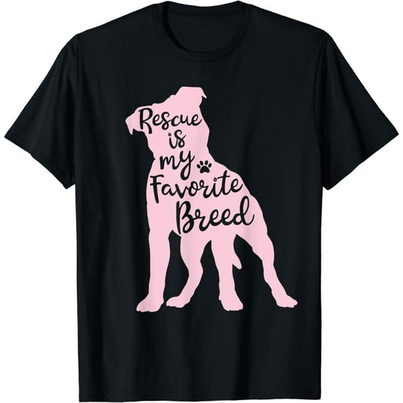 Pitbull Rescue Is my Favorite Breed Dog Pit Bull Mama T-Shirt