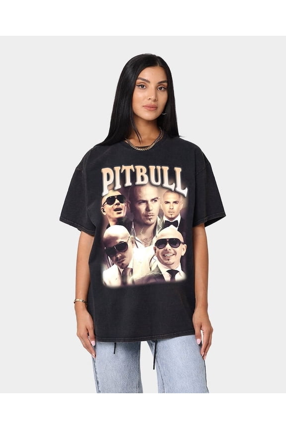 Pitbull Shirt Vintage Pitbull Shirt Pitbull Hip Hop Shirt Rap Shirt Vintage 90s Retro 90 Shirt Pitbull Tshirt