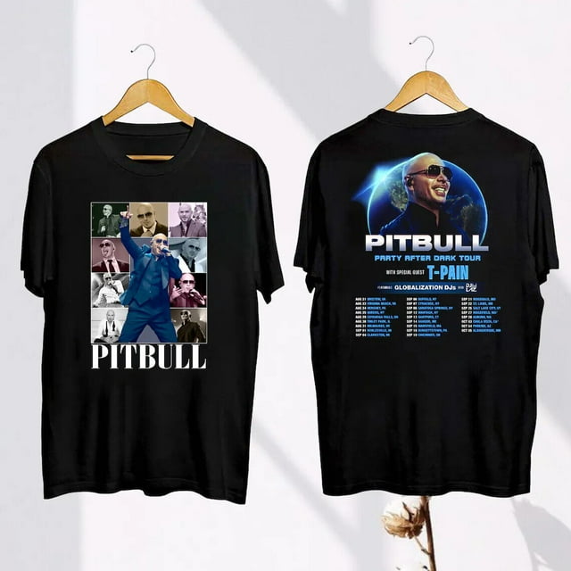 Pitbull Tour 2024 TShirt, Pitbull Party After Dark 2024 Concert Shirt