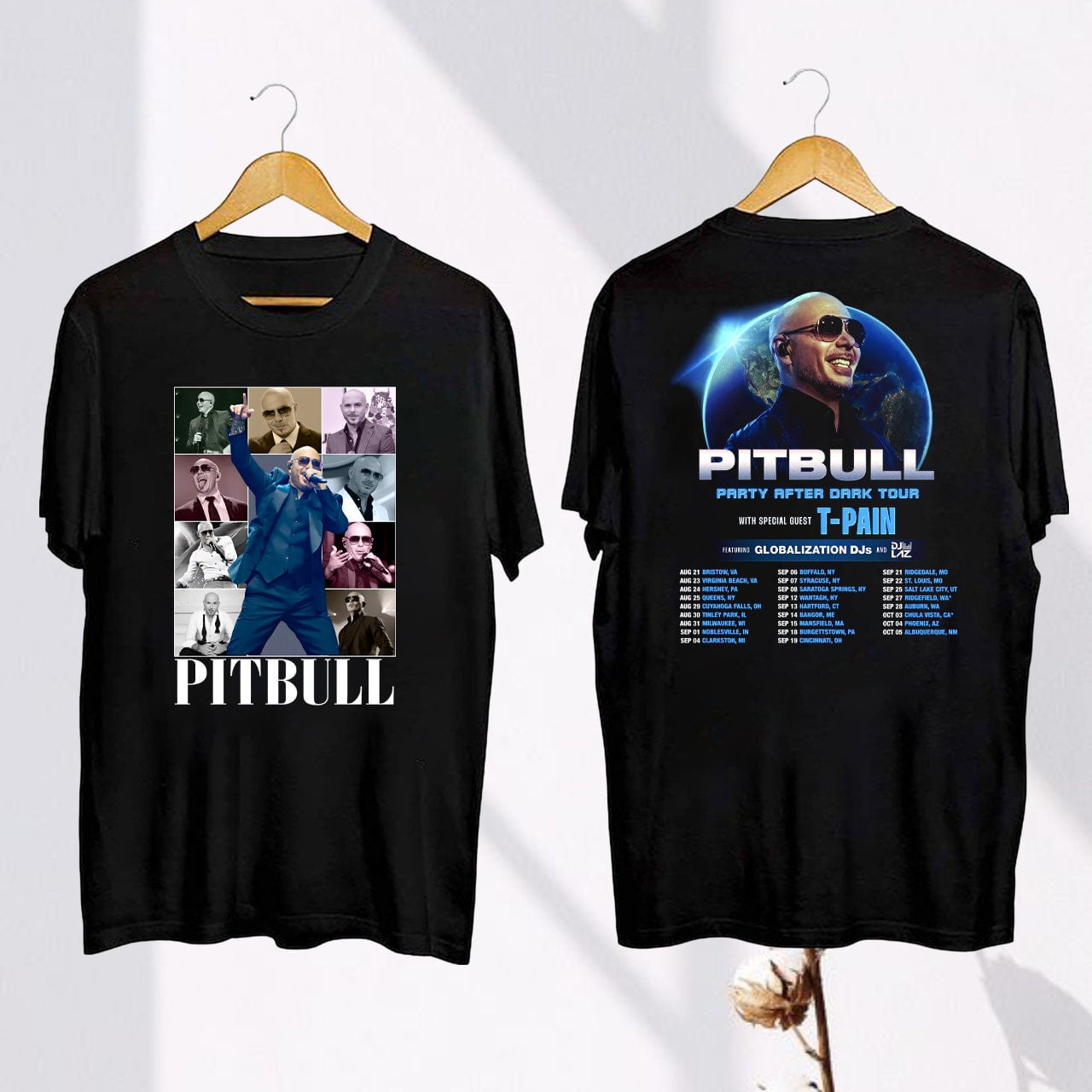 Pitbull Tour 2024 Tee Pitbull Party After Dark 2024 Concert Shirt