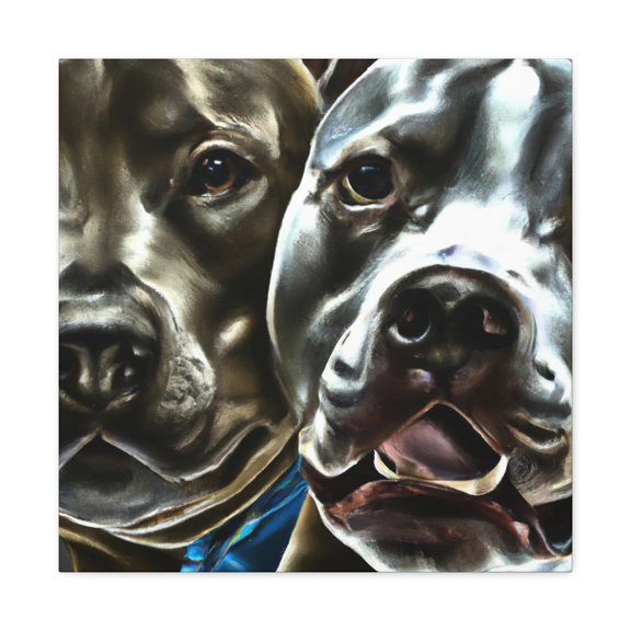 Pitbull's Loyalty Portrait - Canvas
