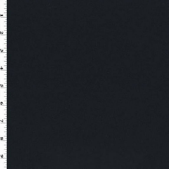 Pitch Black Activewear Knit, Fabric By the Yard