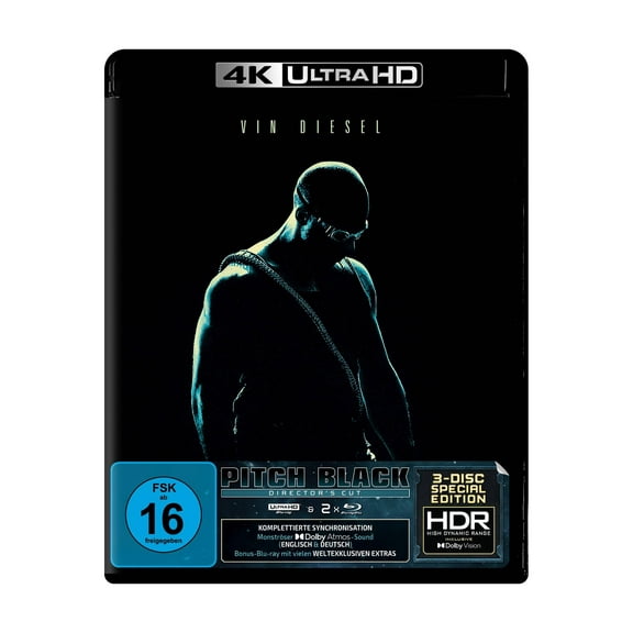 Pitch Black (Director's Cut) 3-Disc-Special-Edition (4K Ultra HD) (+ Blu-ray) ( (4K Ultra HD)