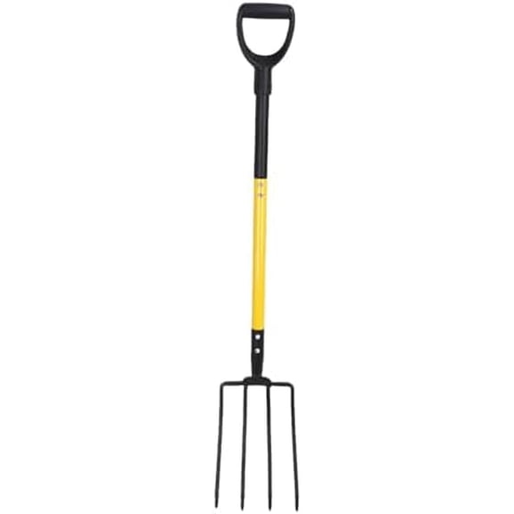 Pitch Fork, 4 Tine 46in Pitchforks for Gardening with Handle, Y Grip Pitchfork for Ardwork, Farming, Garden Fork for Gardening Digging Composting Spading Fork Outdoors$$Garden & Patio