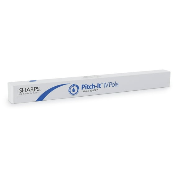 Pitch-It Aluminum Disposable IV Stand Floor Stand 30007-012, 12 Ct