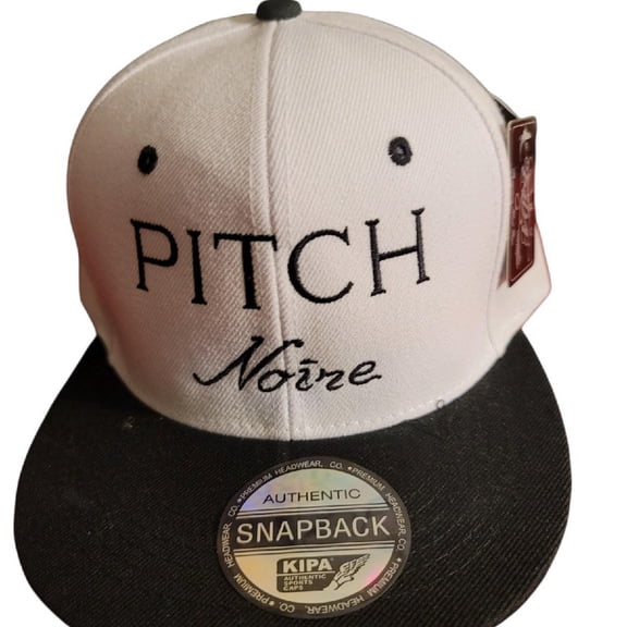 Pitch Noire Men’s Authentic Snapback Cap with Embroidered Logo – Premium Adjustable Flat Brim Hat