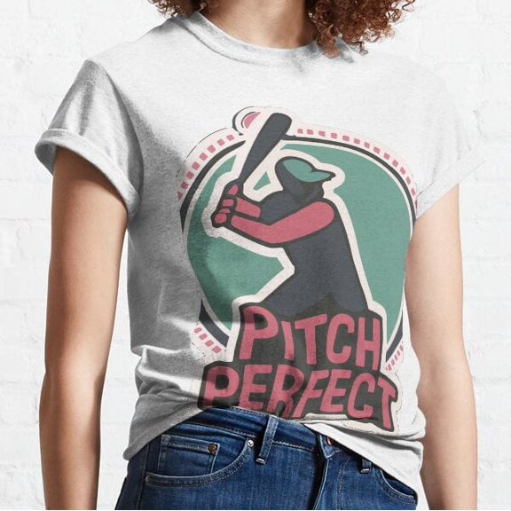 Pitch Perfect Baseball Mom Vector Art Classic T-shirt