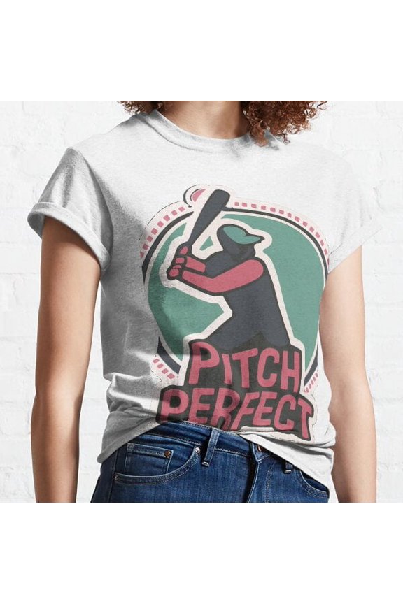 Pitch Perfect Baseball Mom Vector Art Classic T-shirt