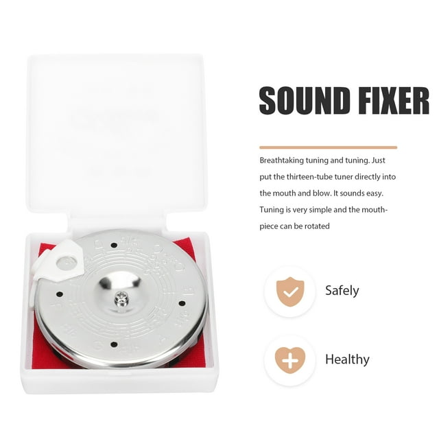 Pitch Pipe 1 Set Thirteen Pitch Pipe Universal Tuner Disc Mouth Tuner Guitar Violin Erhu Tuner