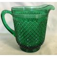 thumbnail image 1 of Pitcher - Addison Pattern - Mosser Glass - American Made (Hunter Green), 1 of 1
