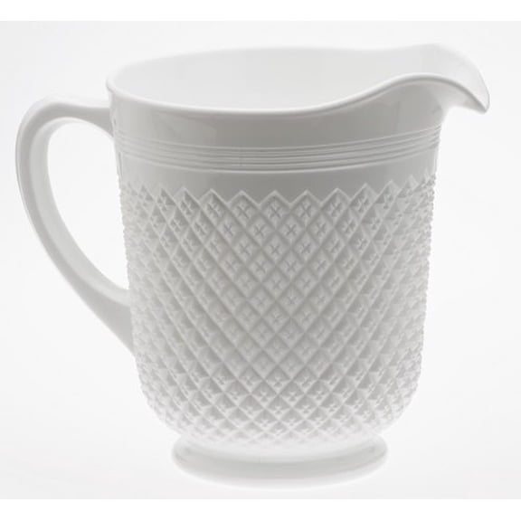 Pitcher - Addison Pattern - Mosser Glass -  Made (Milk)