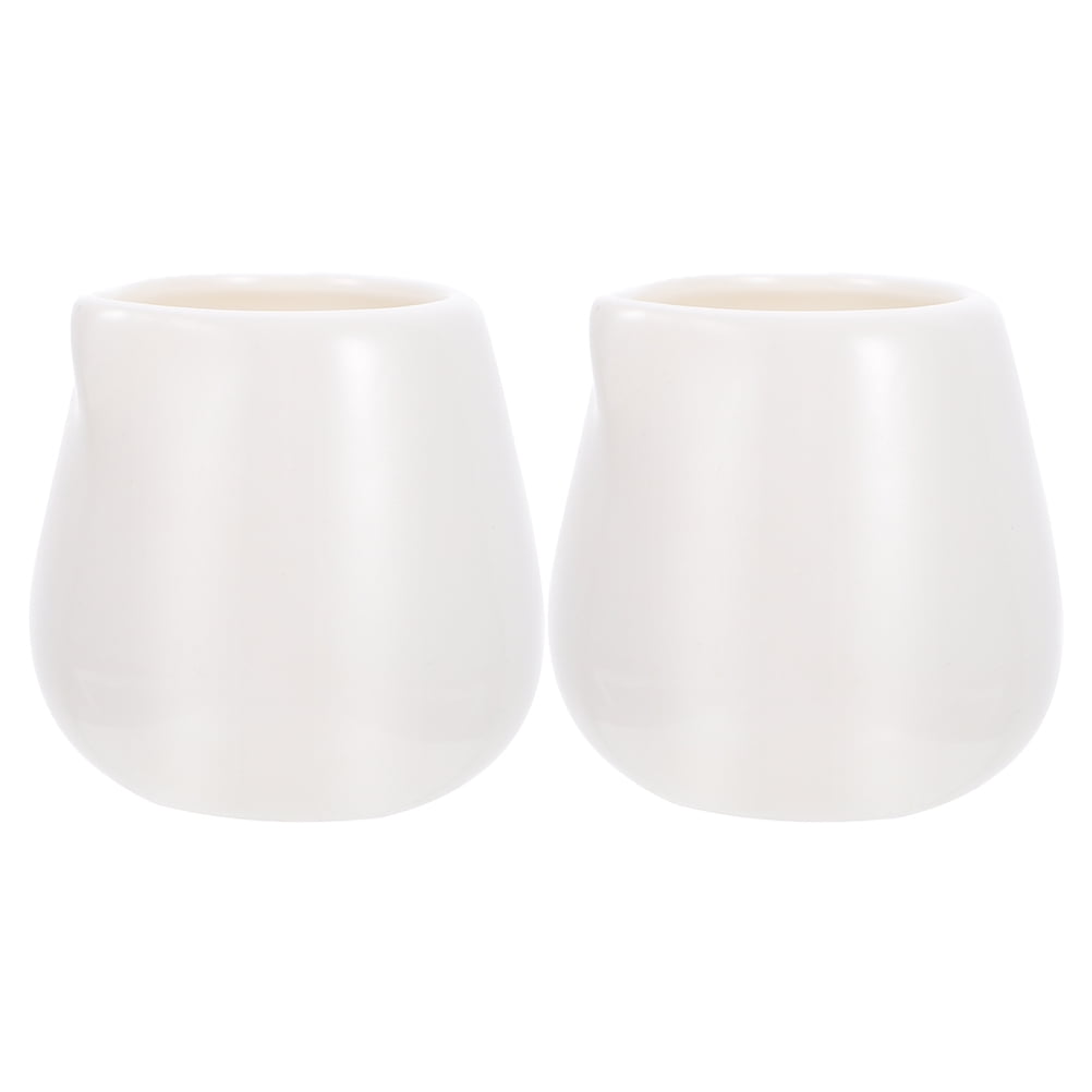 Pitcher Ceramic Milk Creamer Small Mini Jugs Syrup Coffee Cream