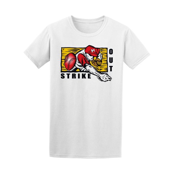 Pitcher Label Baseball T-Shirt Men -Image by Shutterstock, Male XX-Large