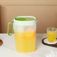 thumbnail image 1 of Djunllk Pitcher - Leak Proof Drink Dispenser, Summer Cold Drink Dispenser for Parties, Plastic Pitcher with Lid and Handle High Temperature Resistance Wide Mouth Kettle, 1.8L, 1 of 9