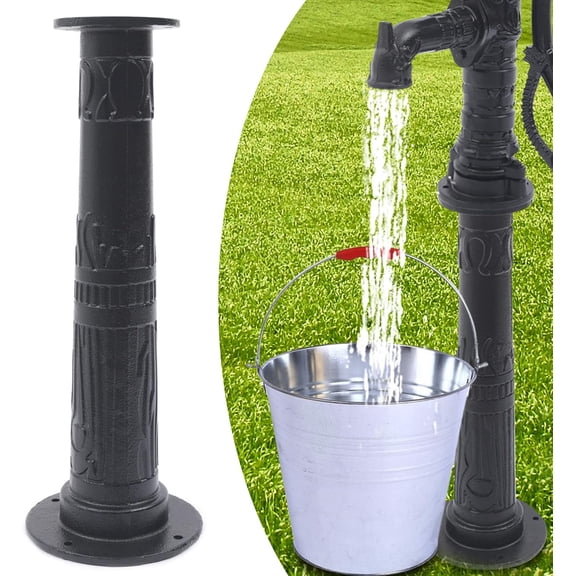 Pitcher Pump Base,Hand Water Pump Cast Iron Press Suction,Manual Well Pump,With 27.17 Inch Heighten -75 Base For Yard Garden Farm Irrigation Easy Installation(Base)